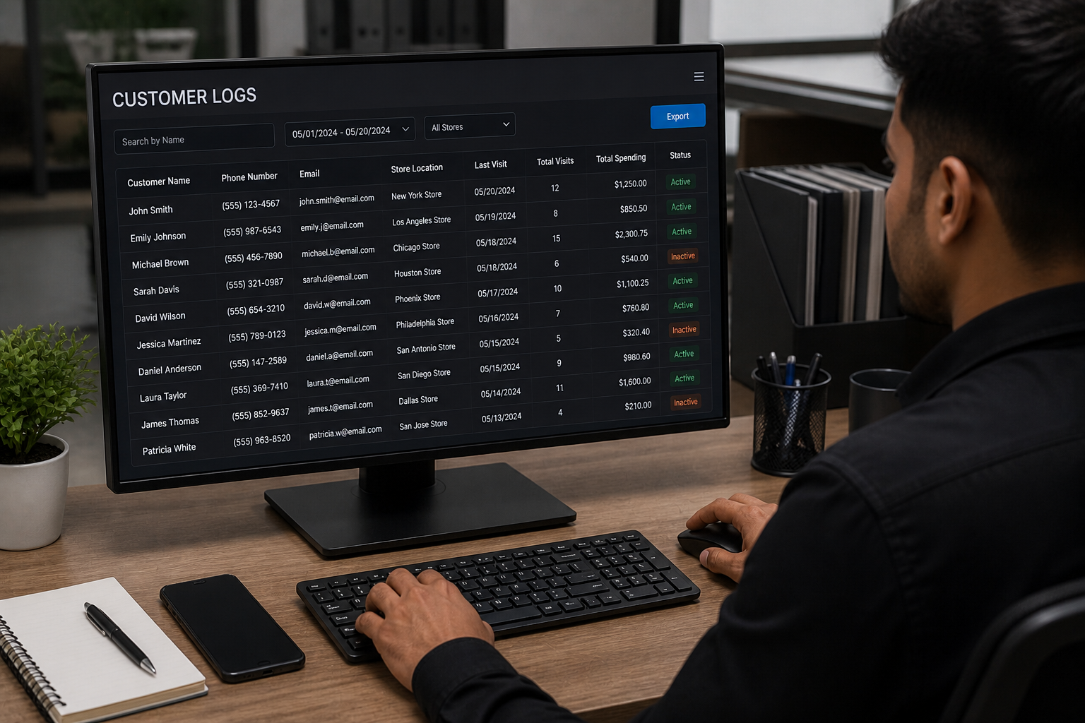 HOME Customer Logs